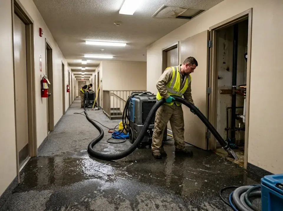 multi-unit-apartment-hallway-f-005 — frequently asked questions, Emergency Burst Pipe Water Extraction & Removal in Florissa…